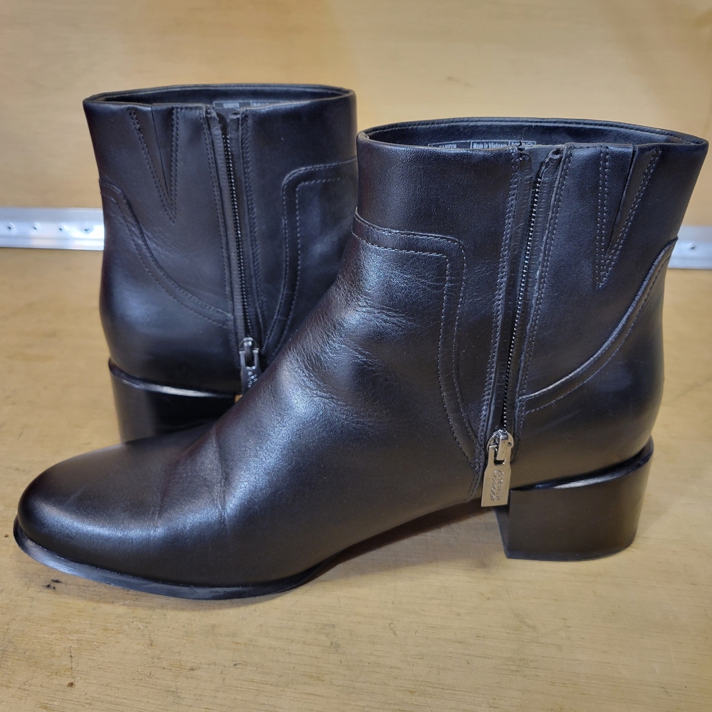 Vionic Kamryn Waterproof Black Ankle Booties Size 11 - Picture 9 of 13